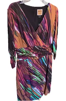 Nue By Shani Multicolor Dress Body Architecture Shapewear Size 14 NWT