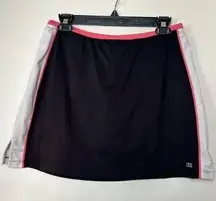 Izod Cool Fit Black/White/Pink Tennis Skort- Size Small