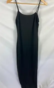 Rare London Black Maxi Slip Dress Size 8