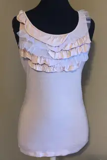 ❤️ Down East Basics Ruffle Tank Top ❤️