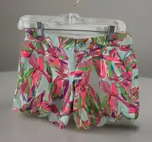 Lilly Pulitzer Buttercup Short 000 Floral‎ Beachy Vacation Y2K