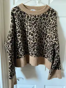 Leopard Sweater-Large