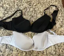 Classic Black and Light Blue Women's Bras