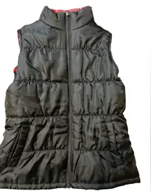 Merona Reversible Vest Black Red Size Medium ￼