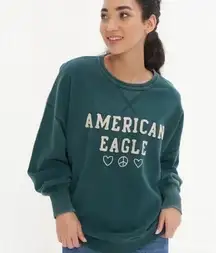 American Eagle AE Oversized Fleece Crew Neck Sweatshirt