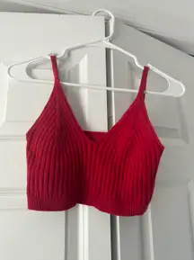 Red Knit Tank