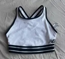 New Balance Black and White Sports Bra