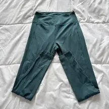 Mondetta Womens XS Leggings Green Yoga Workout Activewear Gym