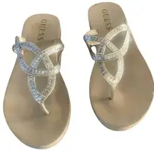 Guess Gold Flipflops