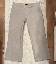 RALPH LAUREN WOMENS 12 85% Wool Gray Wide-Leg Trousers