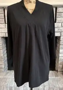 PureJill J Jill‎ Affinity French Terry Pima Cotton Tunic Top V-Neck Large Petite