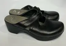 Dansko black leather mules‎ clogs size 37
