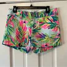 Lilly Pulitzer  Callahan Short in Island Time Colorful Palm Tree Print