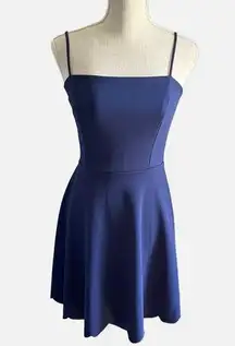 Navy Blue Formal Scallop Mini Dress Junior’s Size Medium