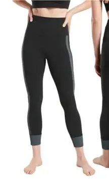 Athleta Elation Rib Trim 7/8 Leggings Women’s Medium Black High Rise Yoga Tight