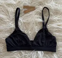 Skims Fits Everybody Triangle Bralette Onyx Size XS