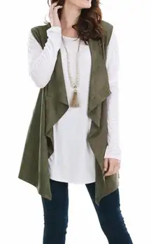 Mud Pie Women’s Isabelle Suede Vest Sz M/L