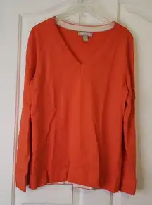 Banana Rebublic V-Neck Orange Top