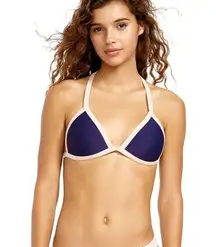 Body Glove Triangle Bikini Swim Top Navy Blue XS