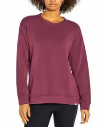 Orvis Purple Fleece Lined Pullover Crewneck Sweatshirt M