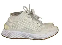 Nobull White Knit Running Shoes Size 7.5 Womens Lightweight Breathable  Athletic