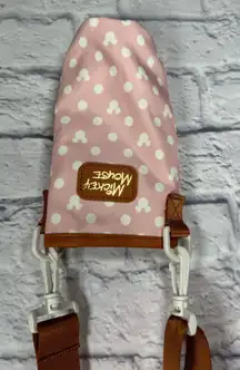 Bioworld Disney‎ Mickey Minnie Pink Polka Dot Water Bottle Crossbody Pouch