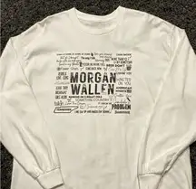 Morgan Wallen White Country Song Long Sleeve T-Shirt