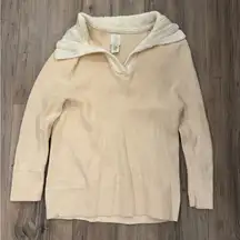 Jolie Cream Cowl Neck Sweater