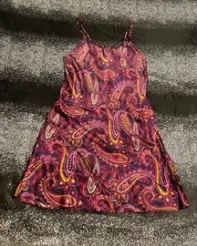 Womens small 100% silk Valerie Stevens slip dress