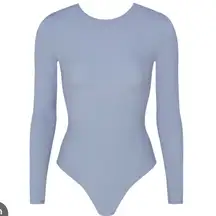 SKIMS Fits Everybody Long Sleeve Scoop Back Bodysuit in Slate Size Small