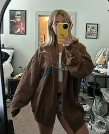 Brown Zip Up