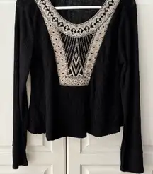 ❤️ 🆕 RXB Blouse Size M long‎ sleeve lace front.