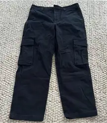 Aritzia TNA Navy Cargo Pants
