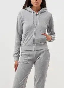 Velour Zip Tracksuit XL