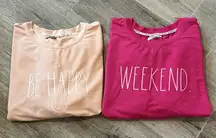 Rae Dunn Lot Of Two Women’s XL
Sweat Shirts Soft Cozy Comfy Lightweight