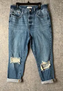 Good American Women Size‎ 4 Good vintage distressed high waisted straight jeans