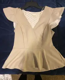 Meraki Beige Blouse