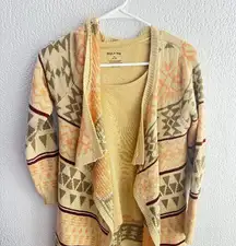 Western Aztec Cardigan – Active Design Los Angeles – Open Front Boho Style