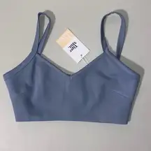 Tiger Mist NEW  dusty blue crop bralette top