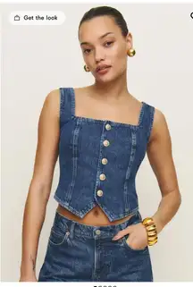 Reformation Bo Denim Top