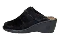 UGG  Gael Cuff Womens Size 9 Black Knit Wedge Slip On Fleece Lined Clogs