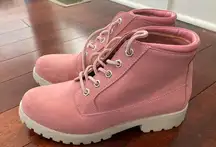 Evie Pink Ankle Bootie