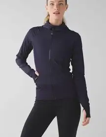 Lululemon In Flux  Reversible Jacket Black Grape