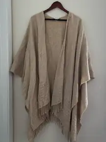 Talbots wool poncho