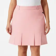 NVO By Lanctot Pink Check Button Closure Checkered Skirt Womens Classic Style 14