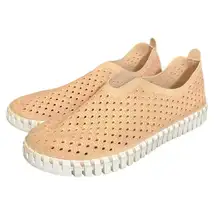 Ilse Jacobsen Tulip Slip-On Sneaker in Adobe Rose‎ Pink Womens Size 39 US 8.5