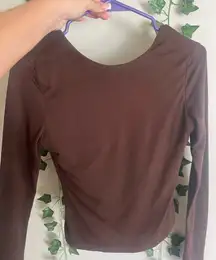 Backless Brown Longsleeve
