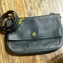 Tory Burch Grainy Leather Clutch/Crossbody Bag