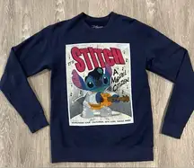 Disney Women's Lil Stitch Crewneck Sweatshirt- Size XS