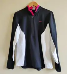 NIKE‎ SPHERE DRY HALF ZIP UP SWEATSHIRT HOODIE WOMENS SIZE L TALL COLOR BLOCK